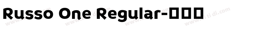 Russo One Regular字体转换